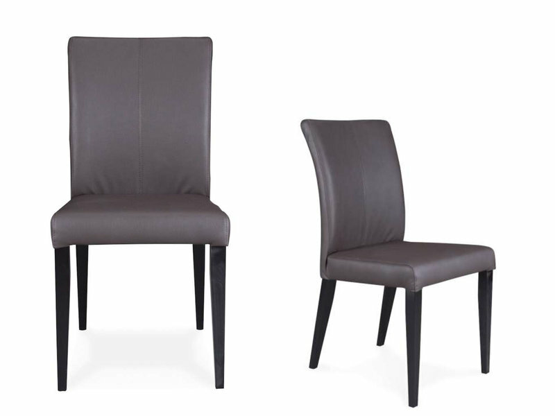 Designer 4x modern style leather chairs Cosmo