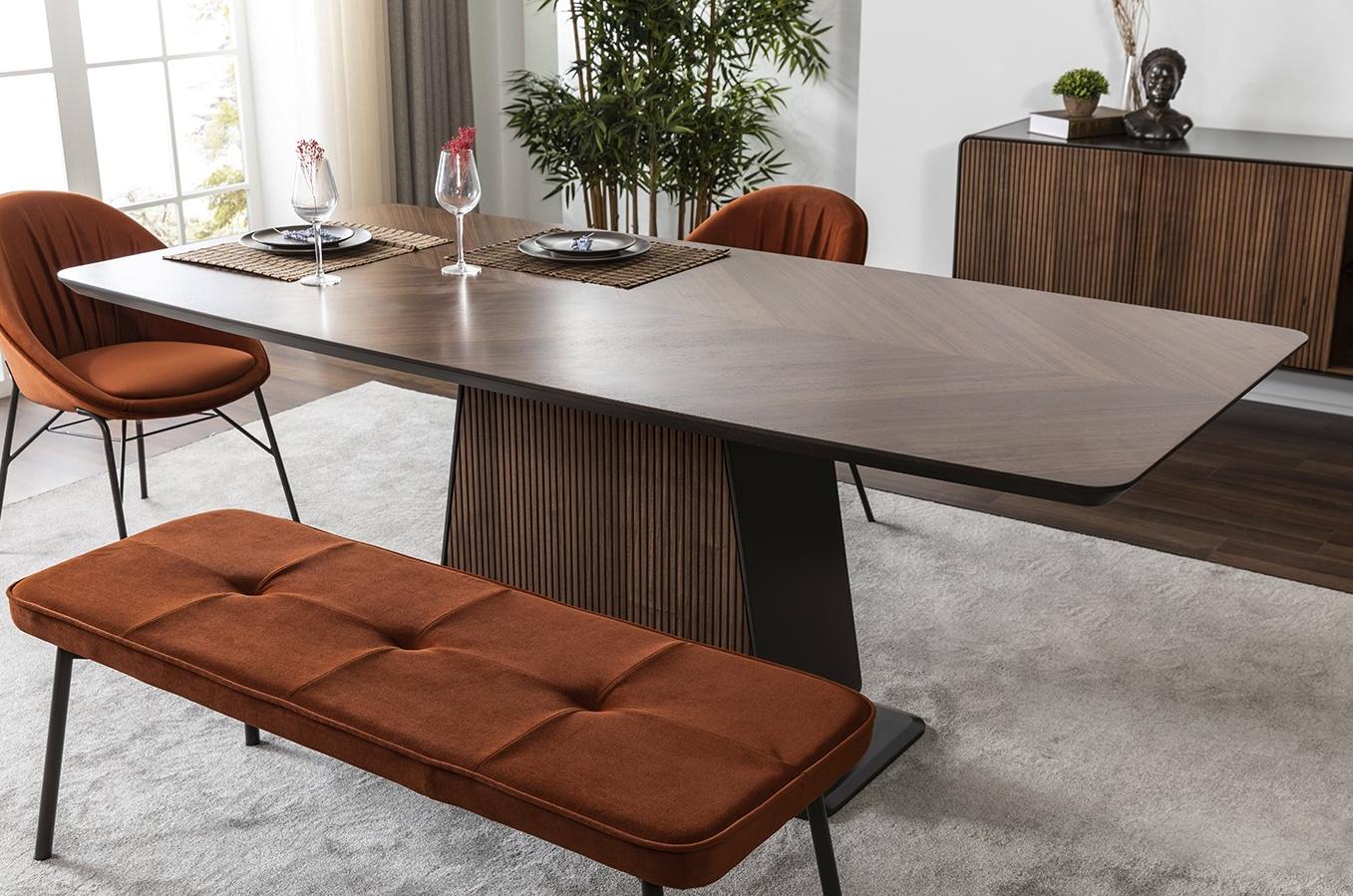 Dining Table Dining Room Dining Table Wood Modern Brown Tables