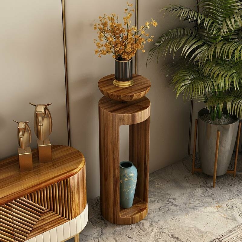 Wooden flower stand design stand flower pot for flower pots vases 35x100cm