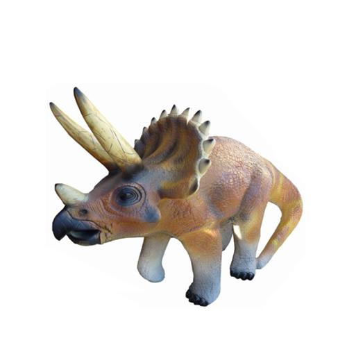 Decorative garden sculpture designed as Styracosaurus dinosaur figure