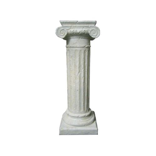 Decorative column figure in antique greek ionic pillar style with natural obsolescence imitation 97cm height (C16)