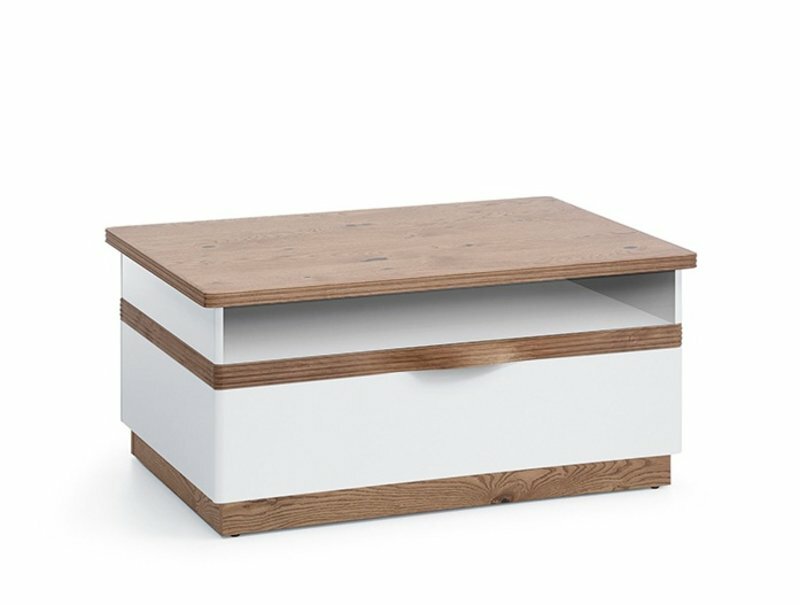 Modern style made of real wooden rectangular coffee table, model - CM S4