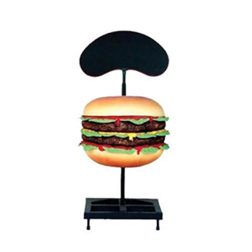 Gastronomy commercial decorative figure of double cheeseburger board 160cm height