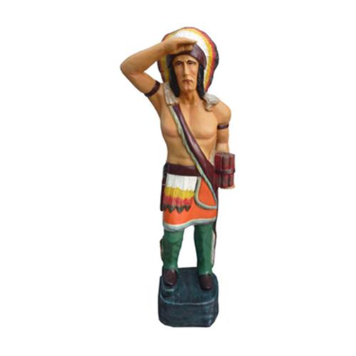 Decorative sculpture designed as american indian figure 190cm height