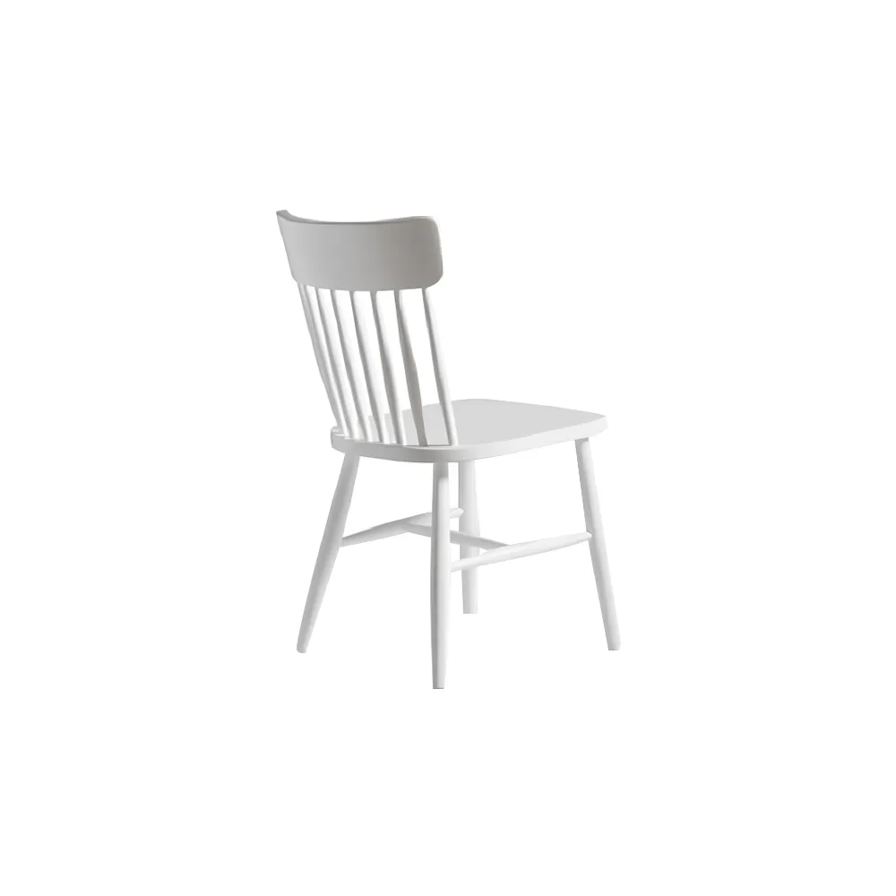 Set of wooden chairs kitchen chairs dining room chairs set 2pcs white wood