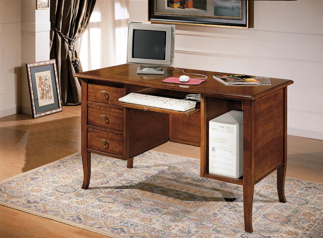 Office Computer Desk Furniture Set Real Wood Desk Italian Furnishing New