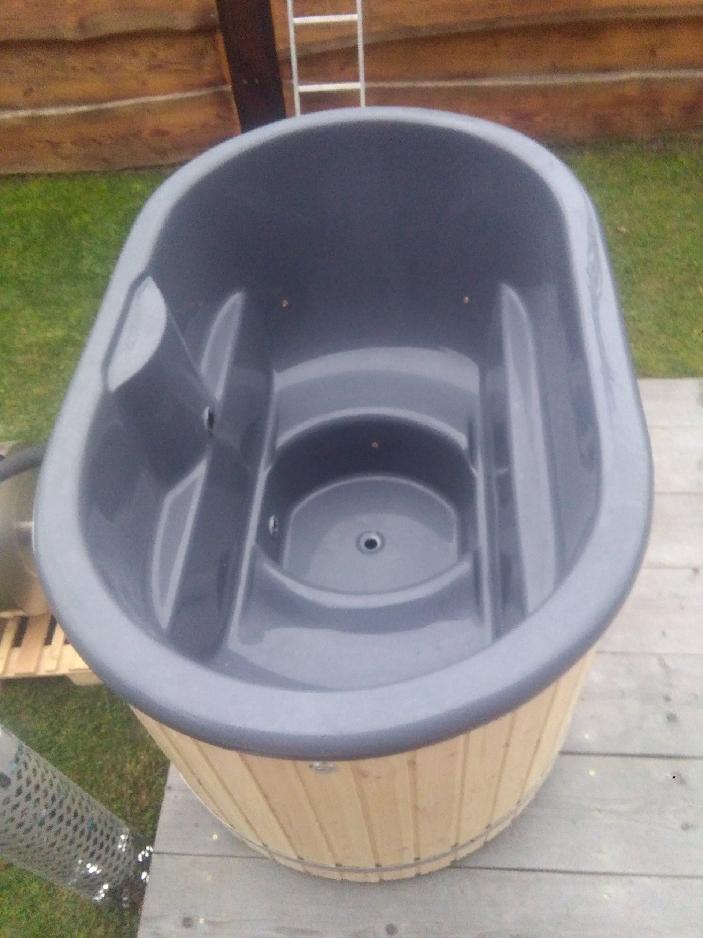 Whirlpool Pool Hot Tub External Bath Oven Garden Barrel Thermowood Wood