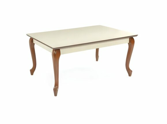 White-Brown Coffee Table Designer Wooden Feet Rectangular Side Tables