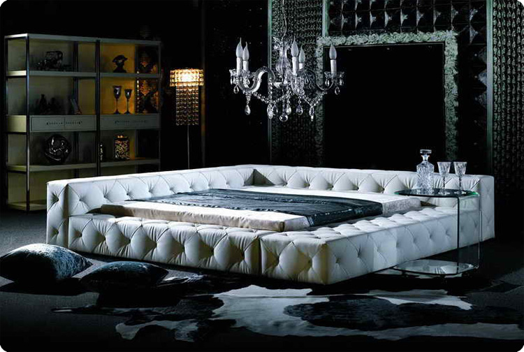 Special chesterfield design massive waterbed in modern style massive for marriage couple design model LUXUR