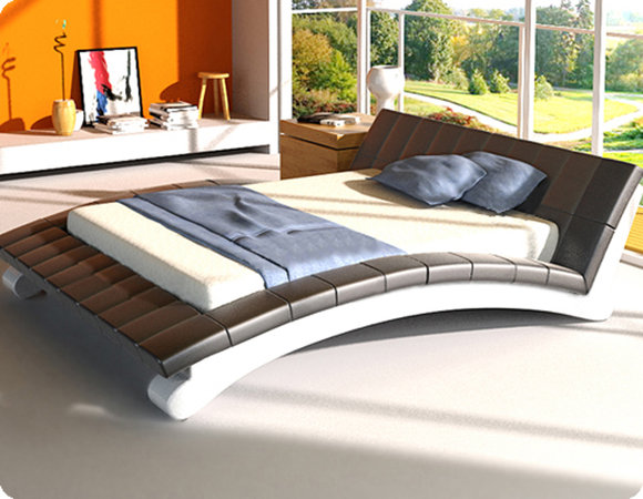 Modern style designer double bed/waterbed for marriage couple model - Irina 140/160/180x200cm