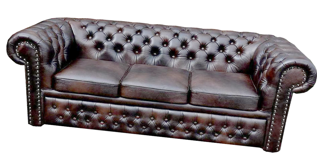 Chesterfield sofa 3 seater NAPOLI upholstery set Leicester