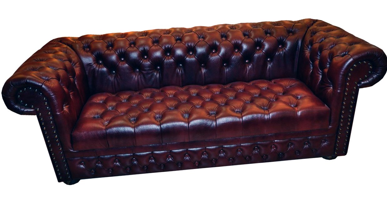 Chesterfield sofa couch leather sofa 3 seater upholstery set William III