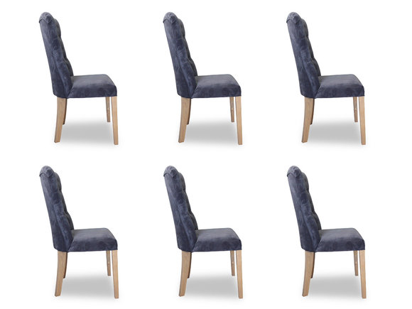 6x chairs chair upholstery design Chesterfield set armchair complete set