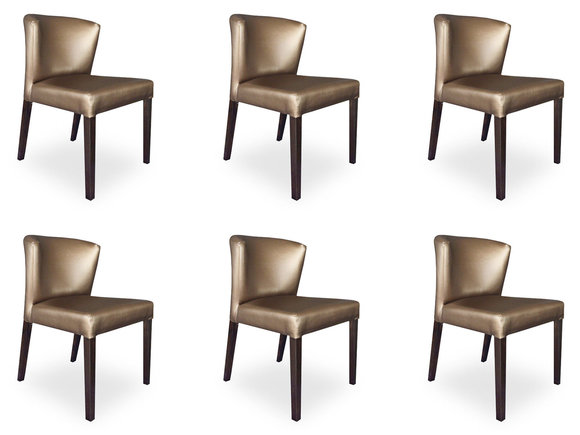 6x chairs, chair, upholstery, design, Lehn, set, armchair, completely modern set, new