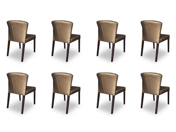 8x chairs, chair, upholstery, design, Lehn, set, armchair, completely modern set, new