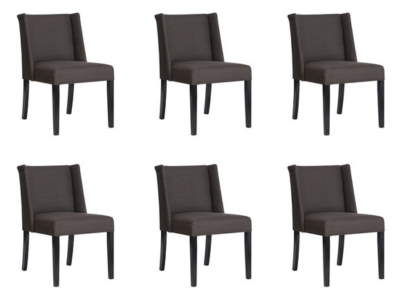 6x chairs chair upholstery design lounge club seat Lehn set armchair New 6x