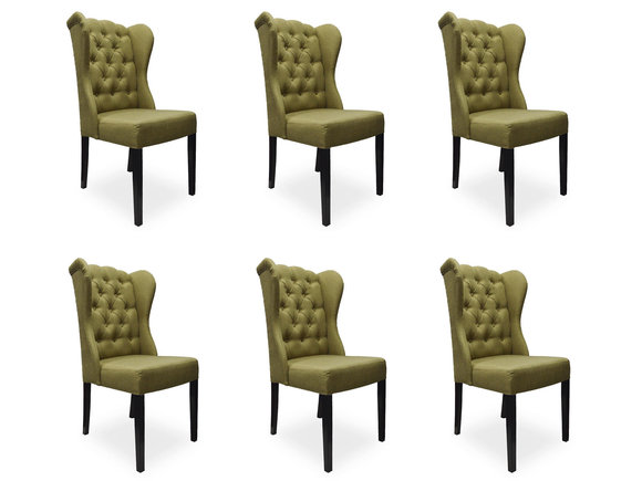 6x design upholstery seat chairs 1 chair see set armchair lounge club set