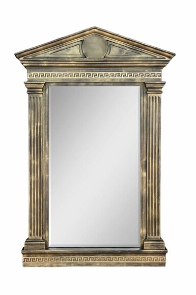 Wall Mirror Bathroom Hallway Design Salon Medusa Antique Style Glass Vintage Columns