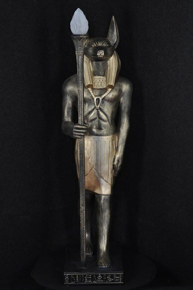 Design light in ancient egyptian god anubis figure statue acrylic decoration sculpture, model - P2875x1335