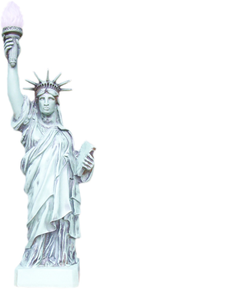 The statue of liberty statue design style decorative table lamp made of acrylic material, 96cm high