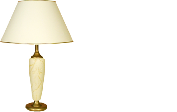 Design classic style decorative table lamp with marmor imitation made of acrylic, 60cm high