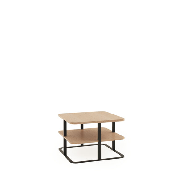 Modern style made of real wooden 2-level square table, model GR-S3