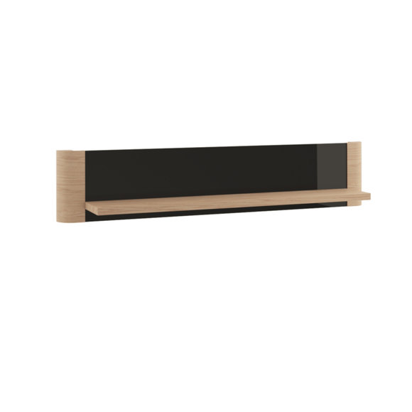 Modern style made of real wooden wall shelf console, model - GR - P1