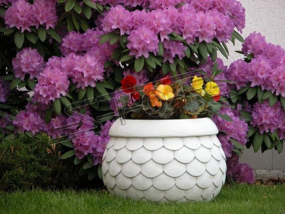 Flower Pots Box Pot Flower Pots XXL Concrete Garden Terrace Sculpture S204035