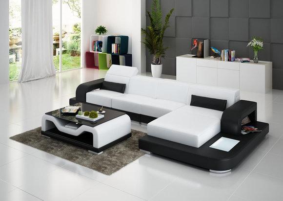 Leather sofa couch living corner sofa corner set design modern sofa G8006C