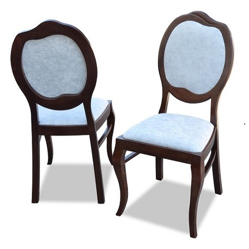 4x set woodern classic style upholstery seat dining room chairs K15