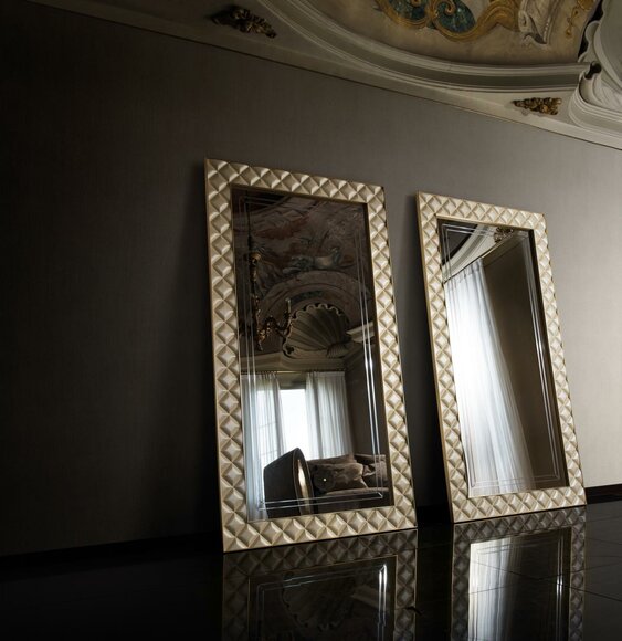 Standing large XXL mirror in art nouveau italian furniture arredoclassic™