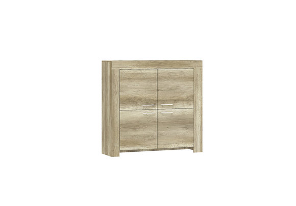 Designer sideboard in modern style with 4-swing doors made of MDF/chipboard materials, model - SK120