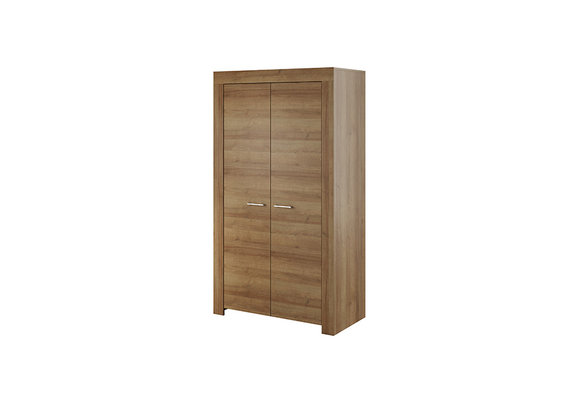 Modern style 110cm size designer wardrobe made of MDF/chipboard with 2-swing doors