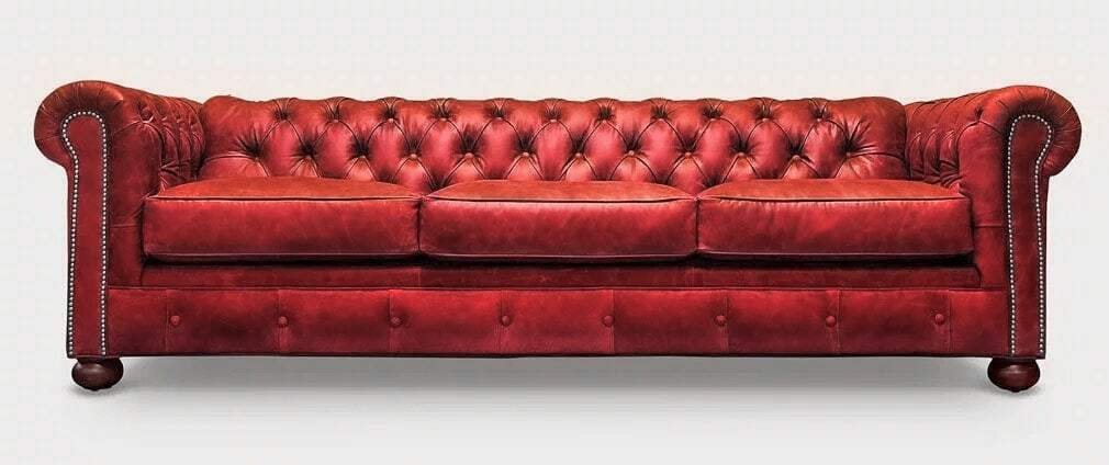 Chesterfield Sofa Set 3+2+1 Seaters Premium Faux Leather Upholstered Living Room Couches Cushions Red