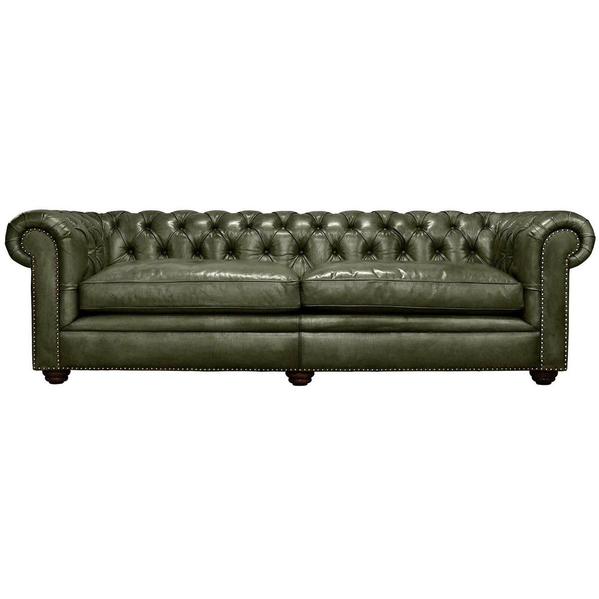 Elegant Living Room Couch 4-seater Chesterfield Leather Fabric Couches Sofa New