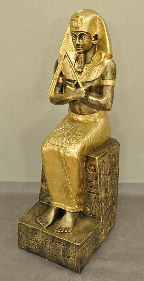 Design Egyptian Figure Ramses XXL Statue Sculpture Sculptures Decoration IMMEDIATELY