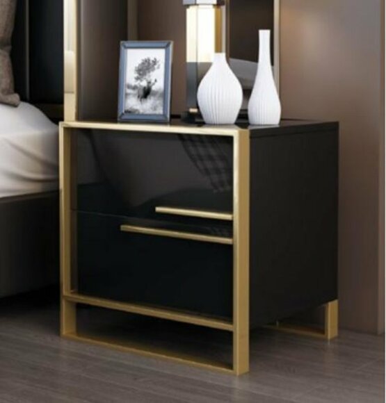 Design Night Table Console Side Sleeping Room Metal Luxury Night Console Tables