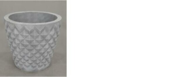 Decorative flower pot in modern style made of acrylic material, model - 0904, 33,5cm - height