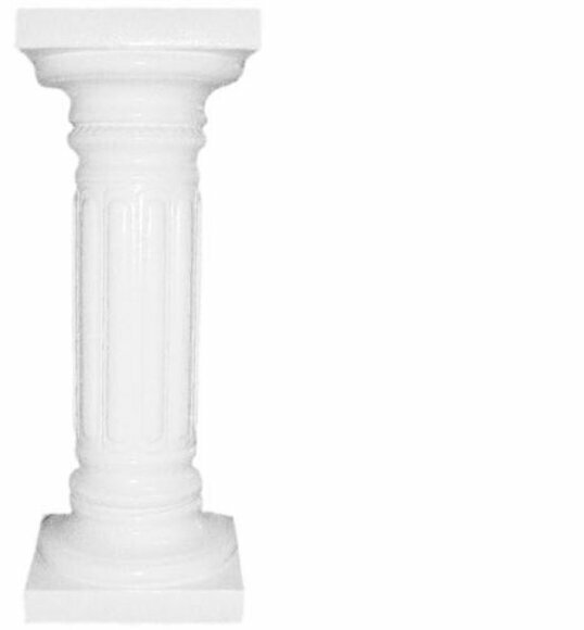 Decorative acrylic/stucco floor stand in antique greek doric column style 68,5cm height, model - 1016