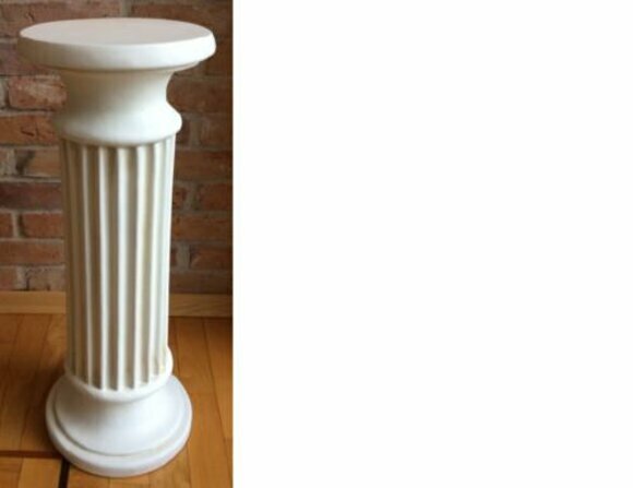 Decorative floor stand in antique greek doric column style 75cm height, model 1002