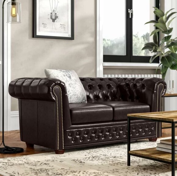 Chesterfield Sofa Set 2+1 Seater Design Couch Upholstered Sofas Modern Set