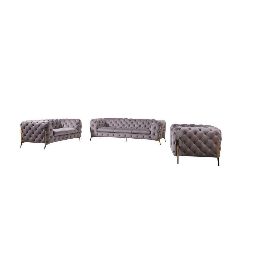 Designer Chesterfield Sofa Set Sofa Cushion Set 321 Sitting Set New