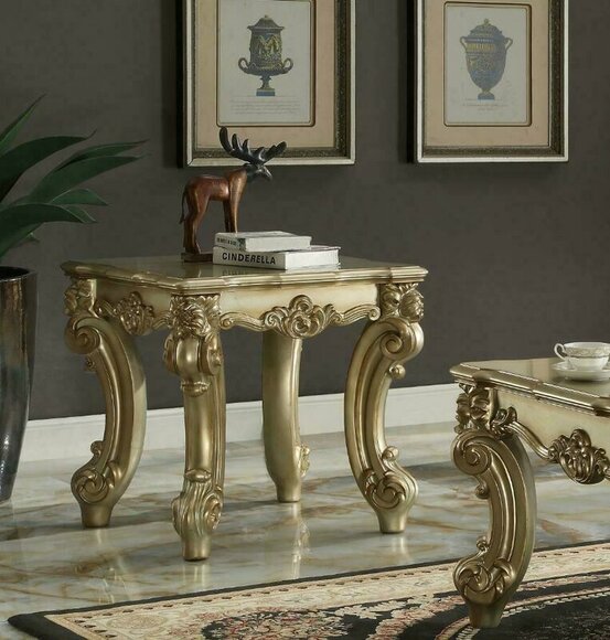 Side Table Antique Design Classic Coffee Table Living Room Baroque New