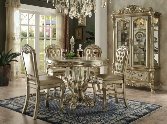 Round Dining Room Round Table Wood Tables Round Classic Baroque Rococo Furniture New