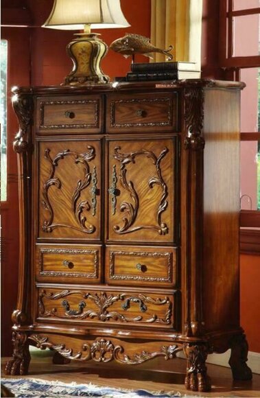 Classic Baroque Antique Style Sideboard Chests of Drawers Real Wood Cabinet New