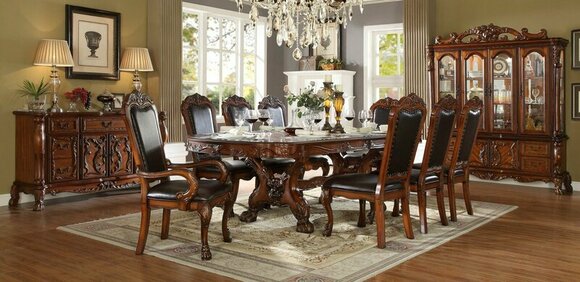 Dining Table Group Dining Room Living Room Set Wood Design Tables 274cm new