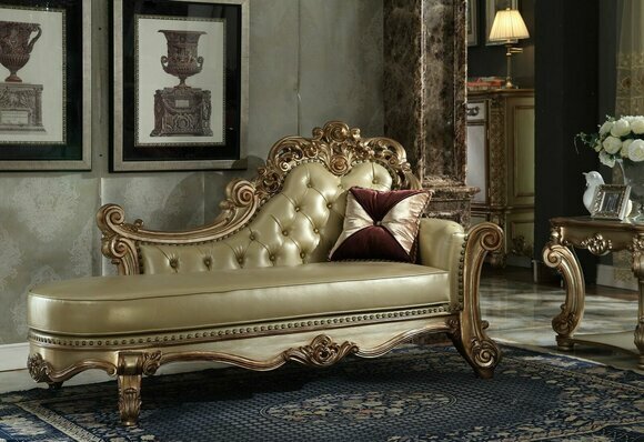 Chaise Longue Lounger Recliner Comfort Lounger Luxury Baroque Rococo New