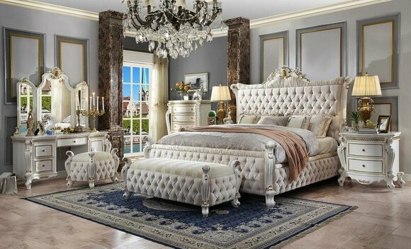 Chesterfield bed upholstered beds bedroom marriage bed New