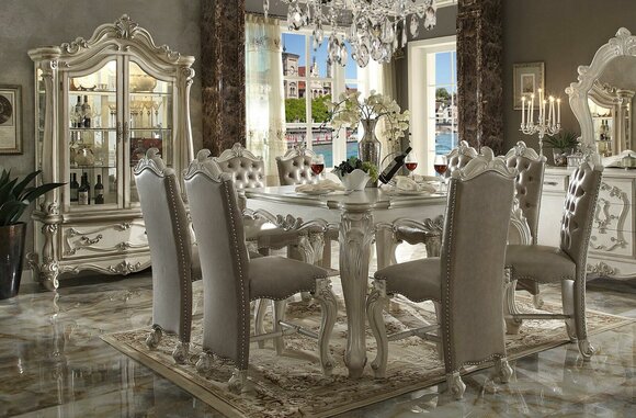 Royal Dining Room Set Baroque Rococo Table 8x Chairs Chair Group