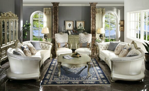 Sofa set upholstery couch sofa classic 4 + 4 seater set 2-piece set baroque Rococo